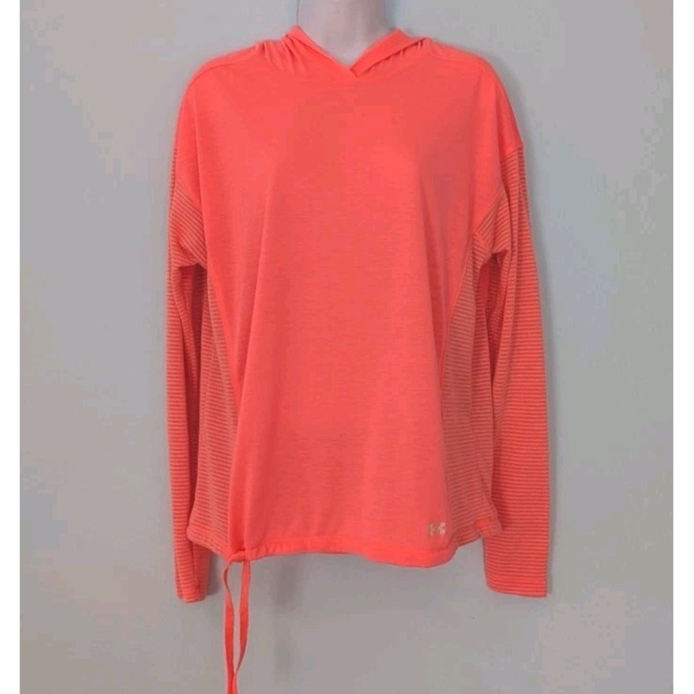 Under Armour Hooded Athletic Top Women's Medium Heatgear Thread Borne Loose Fit